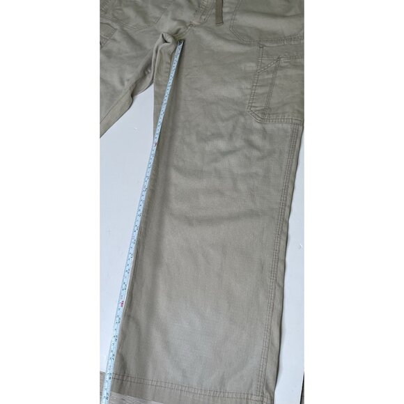 Carhartt Men's Ripstop Scrub Cargo Pants Snap Drawstring Tan Khaki 36” L - Picture 6 of 7